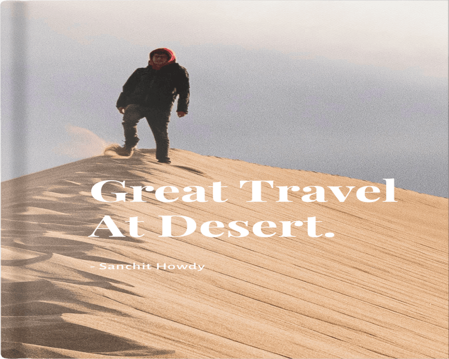 Great Travel At Desert